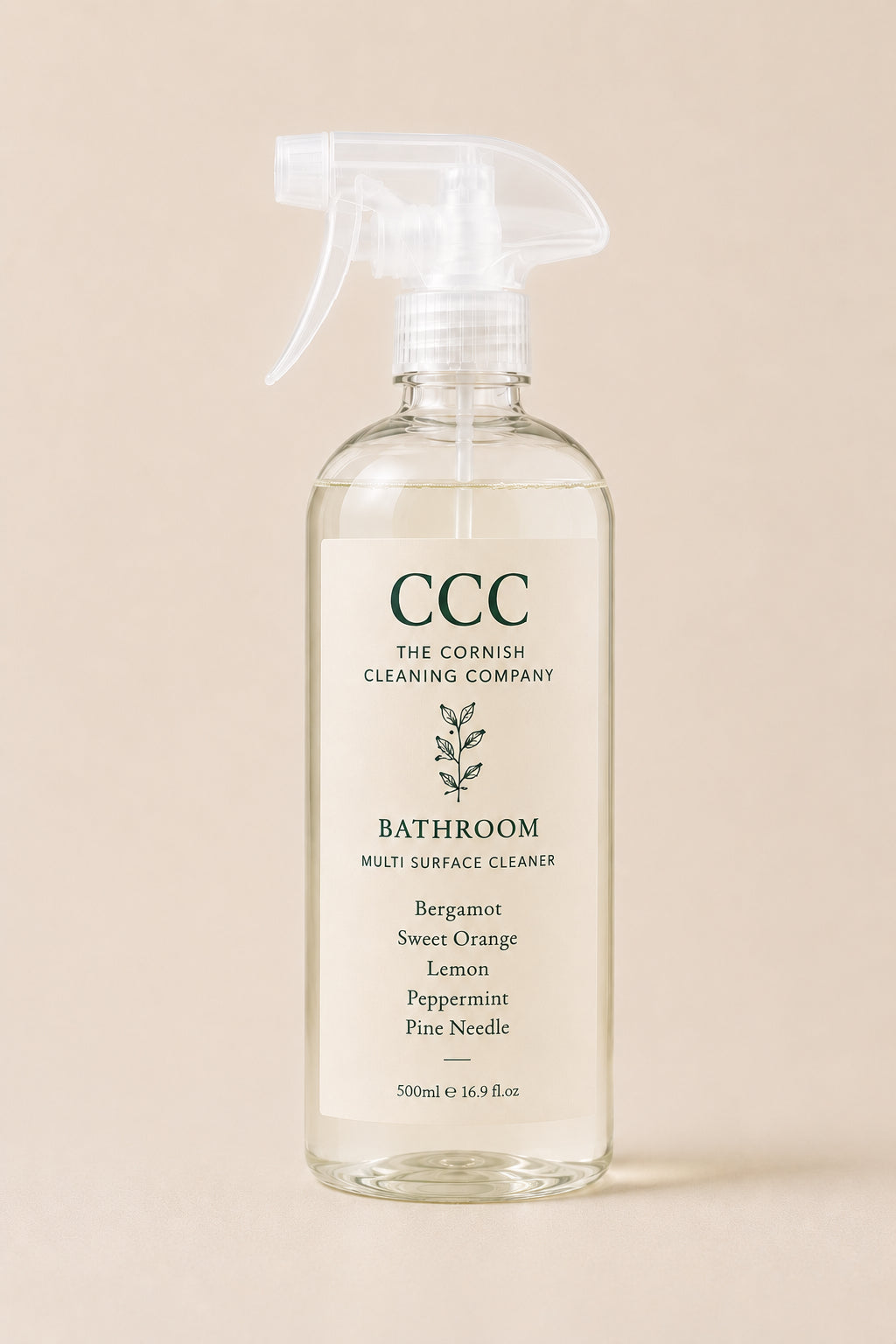 Bathroom Multi Surface Cleaner 500ml — Bergamot, Sweet Orange, Lemon, Peppermint & Pine Needle — The Cornish Cleaning Company