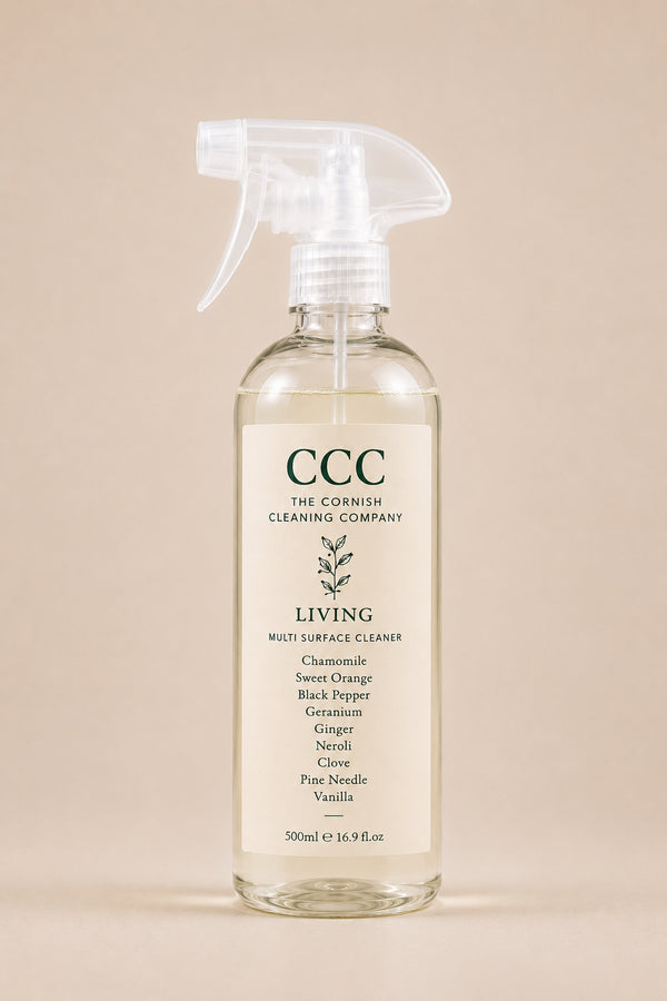 Living Room Multi Surface Cleaner 500ml — Chamomile, Sweet Orange, Black Pepper, Geranium & Vanilla — The Cornish Cleaning Company